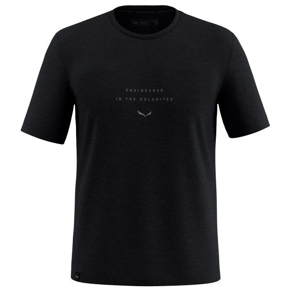 Salewa Eagle EITD Alpine Merino T-Shirt Merinoshirt Men (Größe 50 |schwarz)
