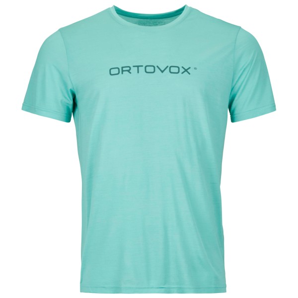 Image of Ortovox - 150 Cool Brand T-Shirt - Merinoshirt Gr L;M;S;XL;XXL grau;schwarz;türkis