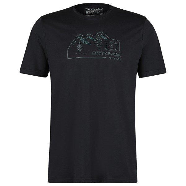 Image of Ortovox - 150 Cool Vintage Badge T-Shirt - Merinoshirt Gr L;M;S;XL;XXL blau;gelb;schwarz