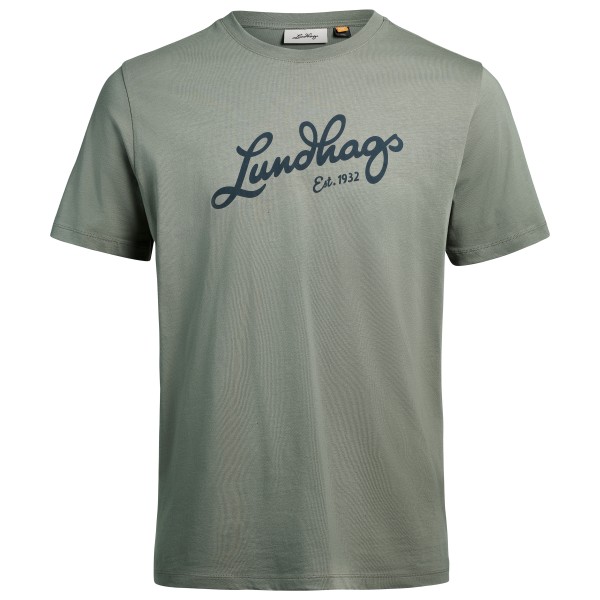 Lundhags Järpen Logo T-Shirt T-Shirt Herren Alltag (Gr L |grau/oliv)