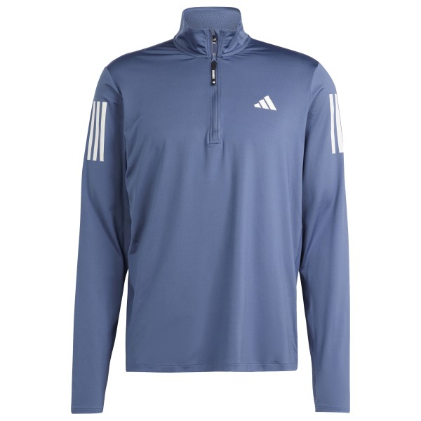 Image of adidas - Own The Run Half Zip - Laufshirt Gr L;M;S;XL;XS;XXL beige/oliv;schwarz/grau