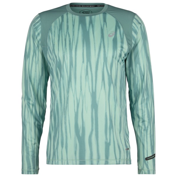 Image of Asics - Road All Over Print L/S Top - Laufshirt Gr L;M;S;XL;XXL blau;türkis