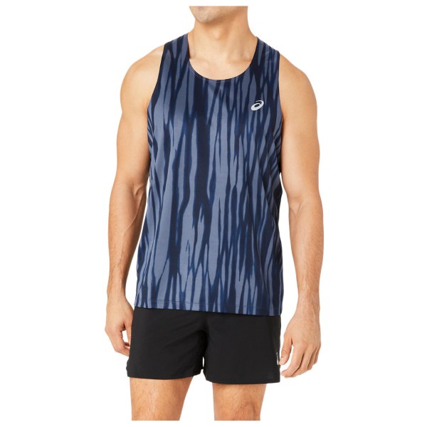 Image of Asics - Road All Over Print Singlet - Laufshirt Gr L bunt