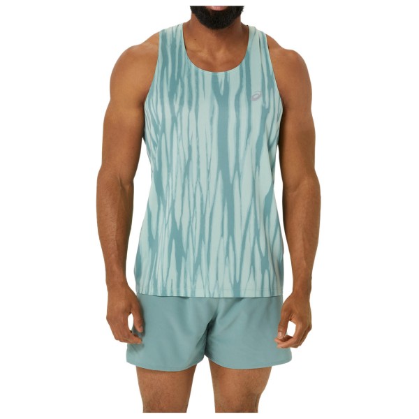 Image of Asics - Road All Over Print Singlet - Laufshirt Gr XXL türkis