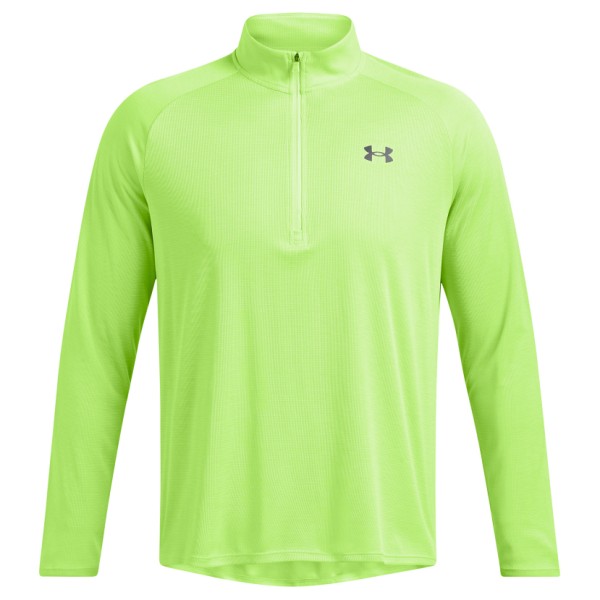 Image of Under Armour - Tech Textured 1/2 Zip - Funktionsshirt Gr M grün