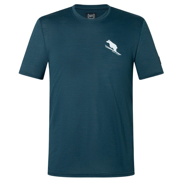 Image of super.natural - Little Flear Tee - Merinoshirt Gr 46 - S blau
