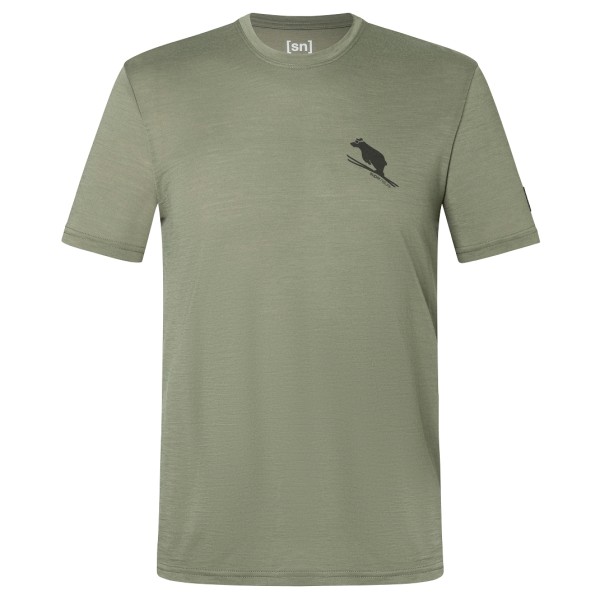 Image of super.natural - Little Flear Tee - Merinoshirt Gr 46 - S oliv