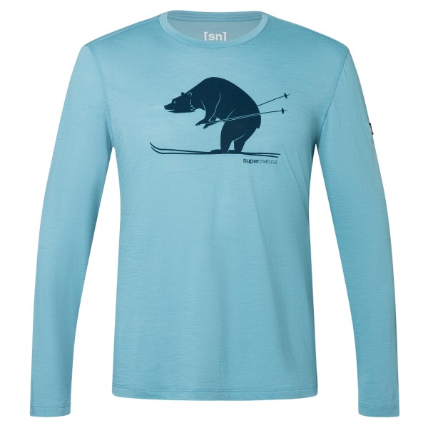 Image of super.natural - Ski Karl L/S - Longsleeve Gr 46 - S;48/50 - M;52 - L;54 - XL;56 - XXL blau;oliv;türkis