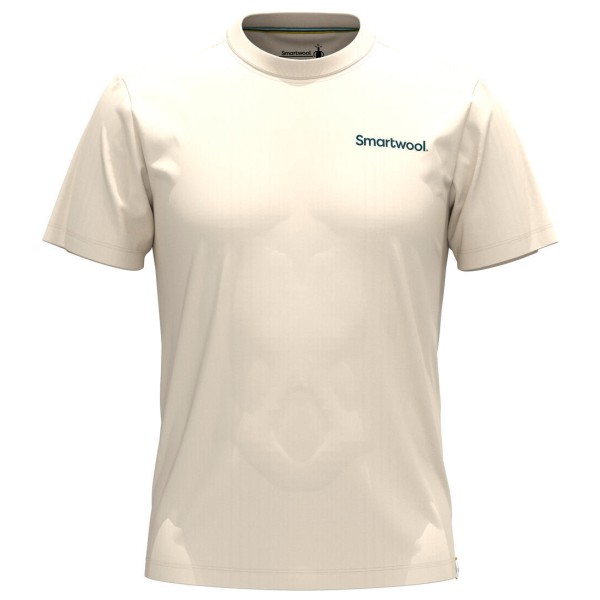 Image of Smartwool - Nature"s Vibes Graphic Short Sleeve Tee Slim Fit - Merinoshirt Gr L almond'
