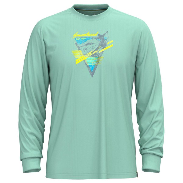 Image of Smartwool - Original Shred Graphic Long Sleeve Tee - Merinoshirt Gr L türkis