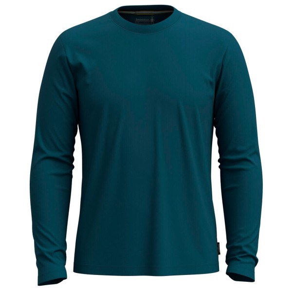 Image of Smartwool - Perfect Crew Long Sleeve Tee - Merinoshirt Gr L blau