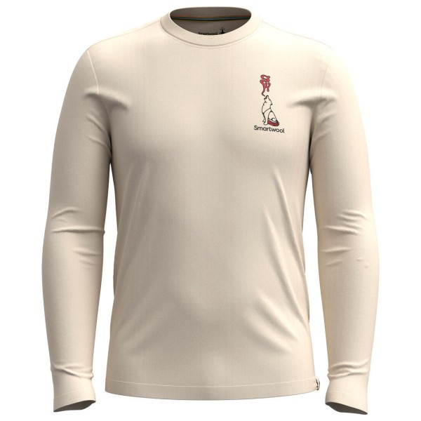 Image of Smartwool - Ski Circus Graphic Long Sleeve Tee Slim Fit - Merinoshirt Gr L;M;XL;XXL beige