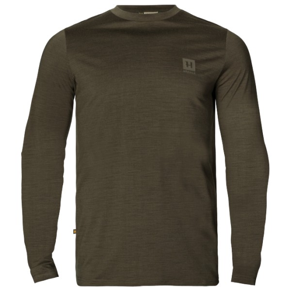 Image of Härkila - Base All Season L/S T-Shirt - Merinoshirt Gr L grün
