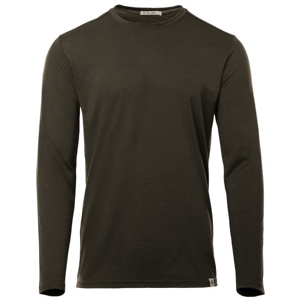 Merinounterwäsche Aclima Lightwool 180 Crewneck Herren (Gr S |schwarz/oliv)