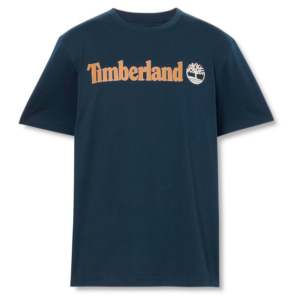 Image of Timberland - Linear Logo Short Sleeve Tee - T-Shirt Gr L;M;S;XL blau;schwarz