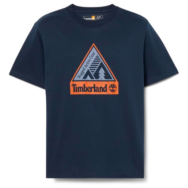 Image of Timberland - Outdoor Inspired Front Graphic Tee - T-Shirt Gr L blau