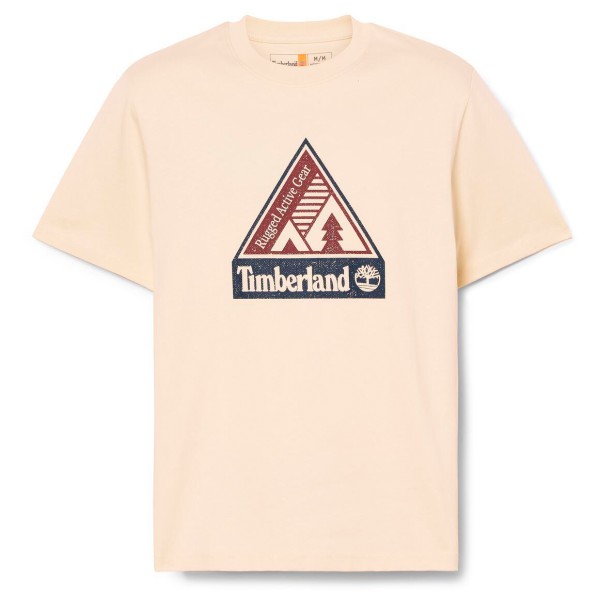 Image of Timberland - Outdoor Inspired Front Graphic Tee - T-Shirt Gr L;M;S;XL;XXL blau;weiß