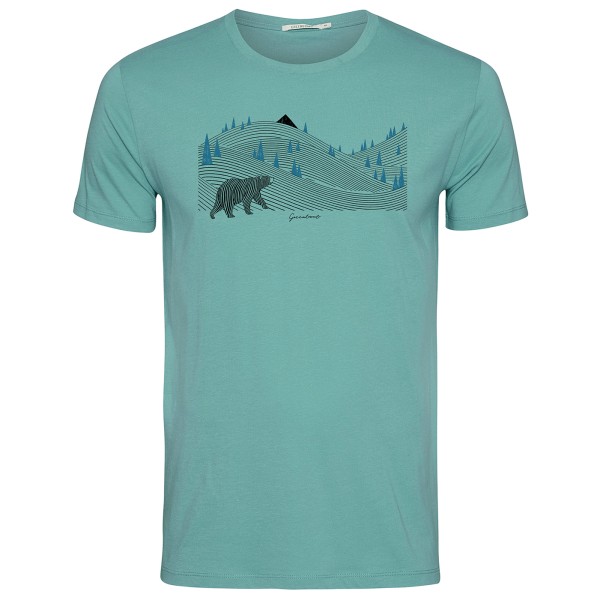 Image of GreenBomb - Animal Bearland Guide T-Shirt Cotton - T-Shirt Gr L türkis