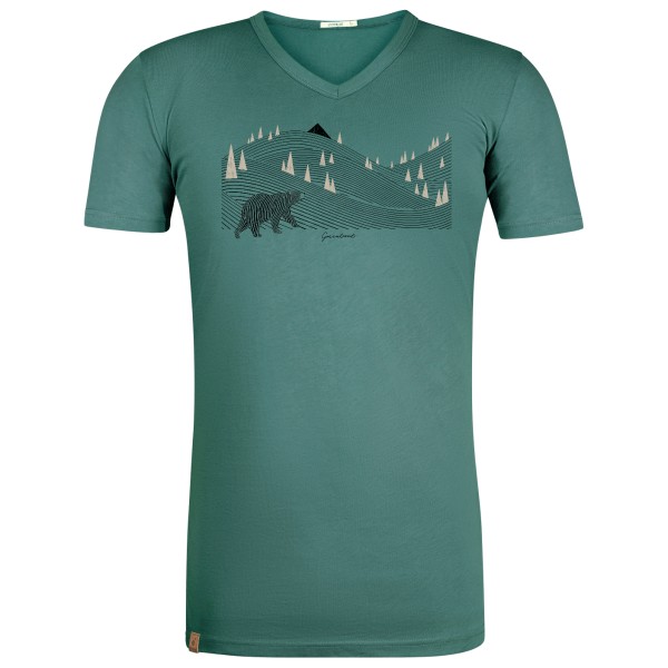 Image of GreenBomb - Animal Bearland Peak T-Shirt Cotton - T-Shirt Gr L türkis