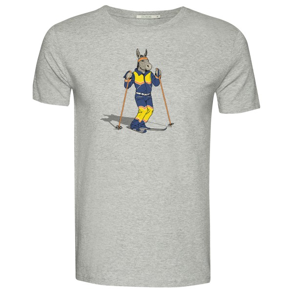 Image of GreenBomb - Animal Donkey Ski Guide T-Shirt - T-Shirt Gr L grau