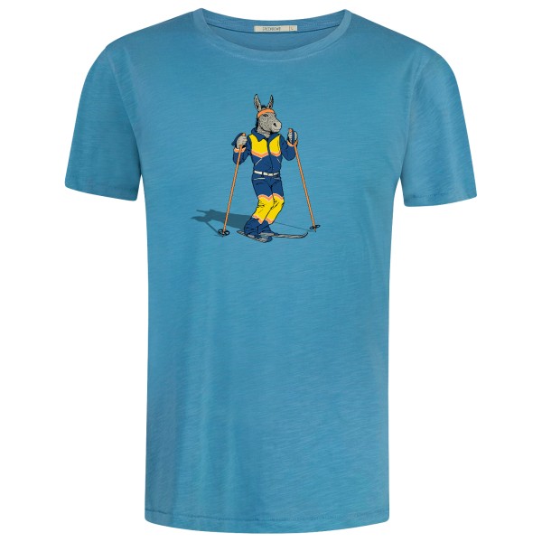 Image of GreenBomb - Animal Donkey Ski Spice T-Shirt Cotton - T-Shirt Gr L;M;S;XL;XXL blau
