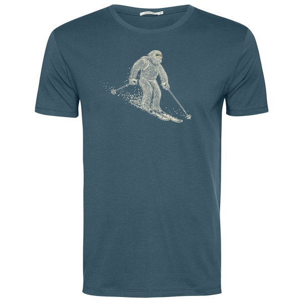 Image of GreenBomb - Animal Yeti Ski Guide T-Shirt Cotton - T-Shirt Gr L blau