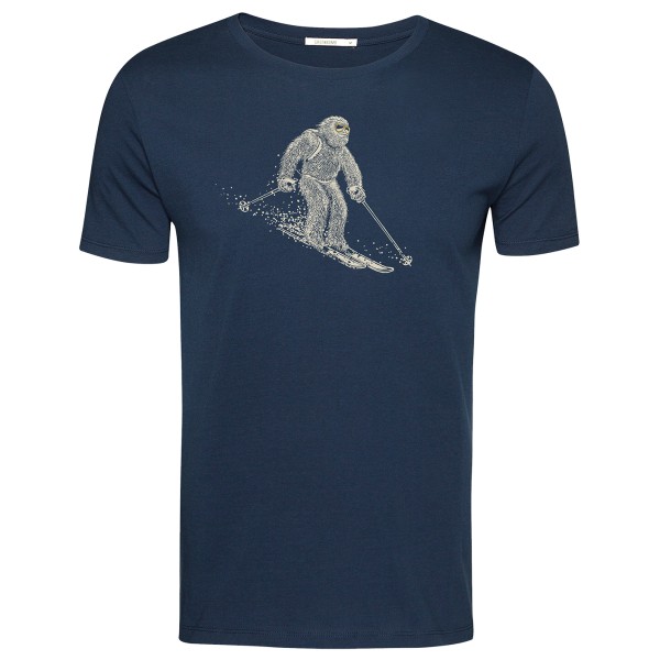 Image of GreenBomb - Animal Yeti Ski Guide T-Shirt Cotton - T-Shirt Gr L;M;S;XL blau