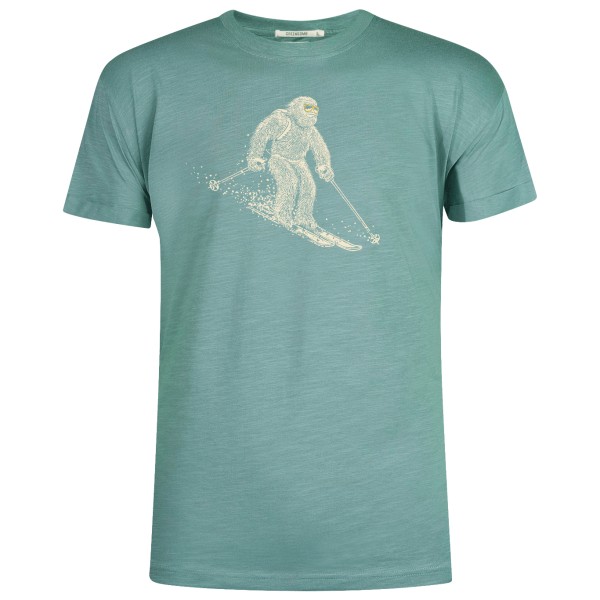 Image of GreenBomb - Animal Yeti Ski Roll T-Shirt Cotton - T-Shirt Gr L;M;S;XL türkis