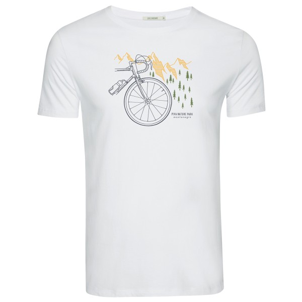 Image of GreenBomb - Bike Nature Park Guide T-Shirt Cotton - T-Shirt Gr M weiß