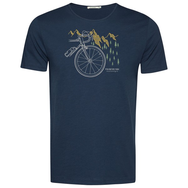 Image of GreenBomb - Bike Nature Park Spice T-Shirt Cotton - T-Shirt Gr L blau