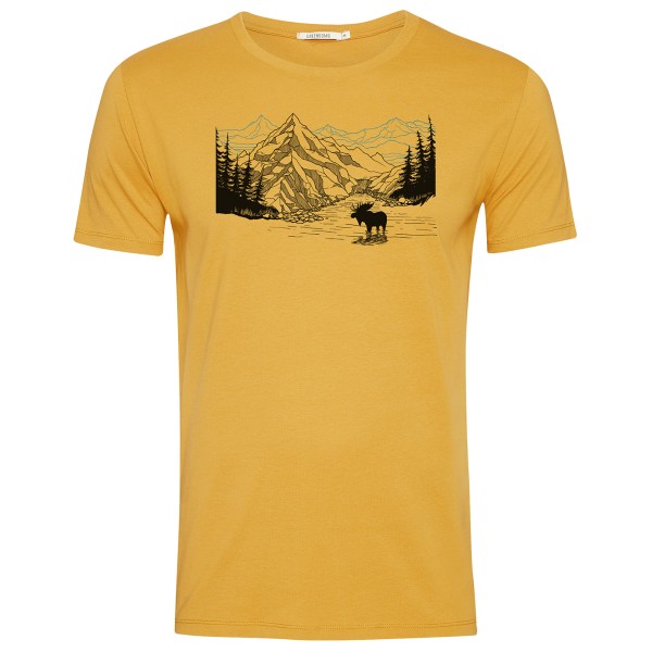 Image of GreenBomb - Nature Moose Mountain Guide T-Shirt Cotton - T-Shirt Gr L;M;S beige