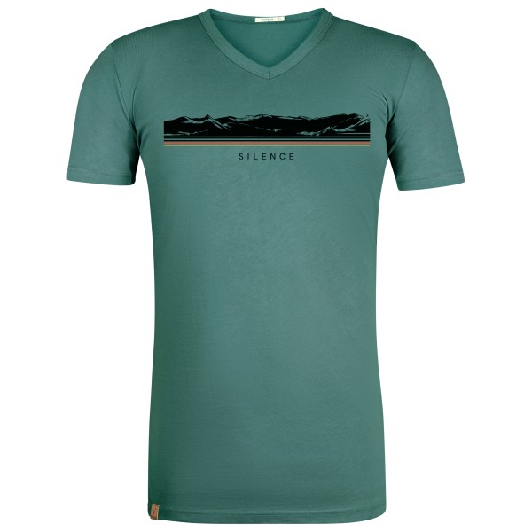 Image of GreenBomb - Nature Silence Peak T-Shirt Cotton - T-Shirt Gr L;M;S;XL;XXL türkis