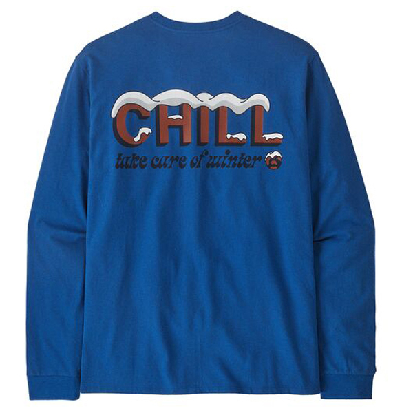 Image of Patagonia - L/S Chill Responsibili-Tee - Longsleeve Gr L blau