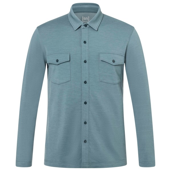 super.natural Adventure Shirt Merinoshirt turkoois Turquoise