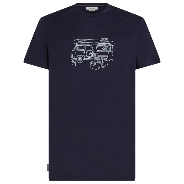 Image of Icebreaker - Merino 150 Tech Lite S/S Tee Arete Peak - Merinoshirt Gr L blau