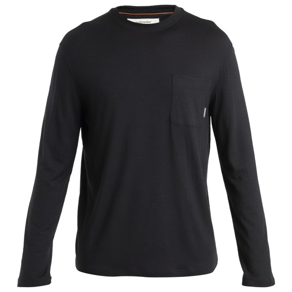 Image of Icebreaker - Merino Tech Lite III L/S Relaxed Pocket Tee - Merinoshirt Gr XXL schwarz