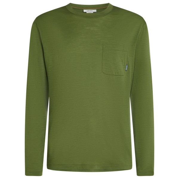 Image of Icebreaker - Merino Tech Lite III L/S Relaxed Pocket Tee - Merinoshirt Gr L;M;S;XL;XXL grau/türkis;schwarz