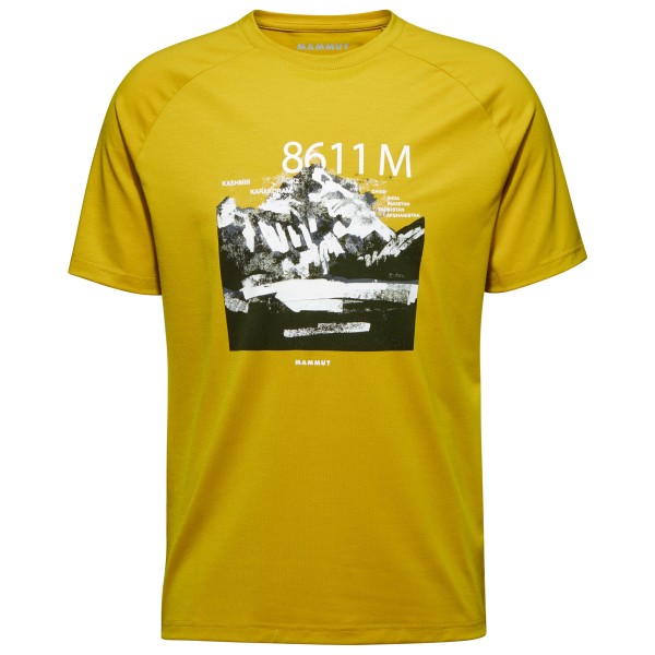 Image of Mammut - Mountain T-Shirt 8611m - T-Shirt Gr L;M;S;XL;XXL gelb;schwarz