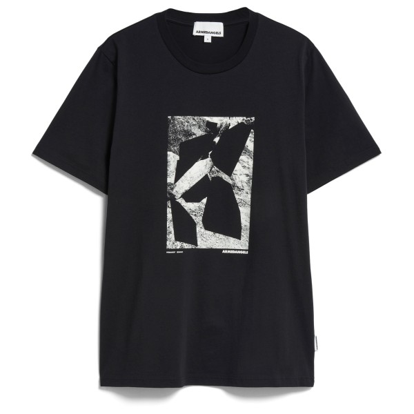 Image of ARMEDANGELS - Jaames Rocks - T-Shirt Gr L;M;S;XL;XXL schwarz;weiß