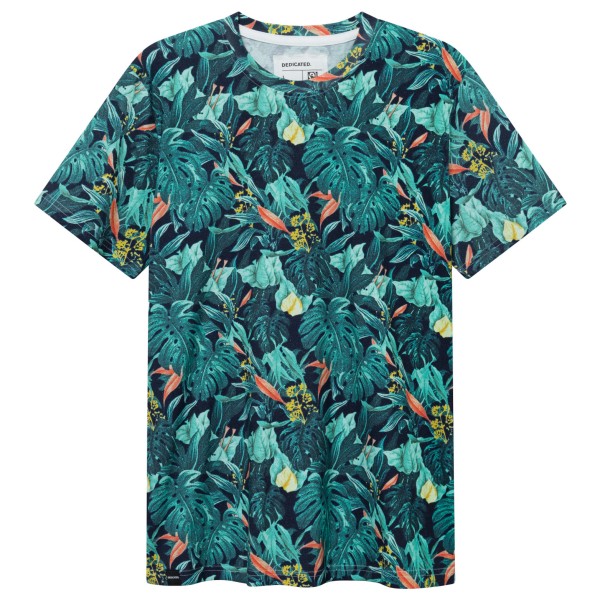 Image of DEDICATED - T-Shirt Stockholm Jungle - T-Shirt Gr L türkis/blau