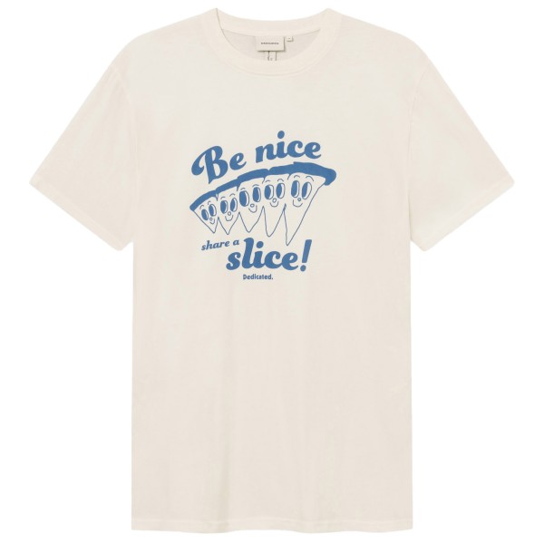 Image of DEDICATED - T-Shirt Stockholm Share A Slice - T-Shirt Gr L;M;S;XL;XXL weiß