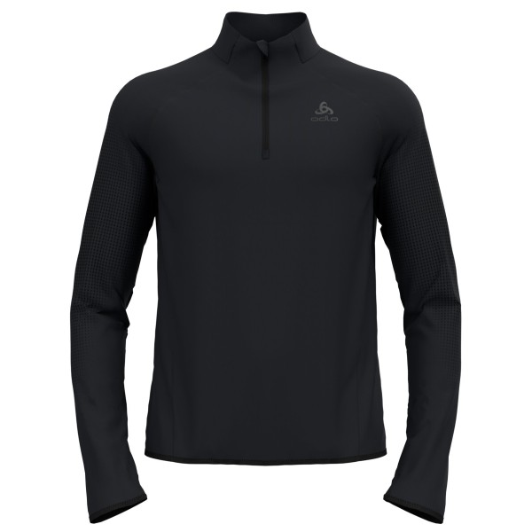 Odlo Zeroweight Warm Mid Layer 1/2 Zip Hardloopshirt Zwart