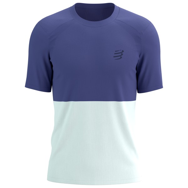 Laufshirt Compressport Performance S/S T-Shirt Herren (Gr L |blau)