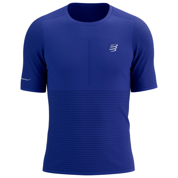 Laufshirt Compressport Pro Racing S/S T-Shirt Herren (Gr XL |blau)