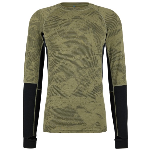 Stoic MerinoMesh150 SadjemSt L/S Merinoshirt Herren (Gr 3XL |oliv)