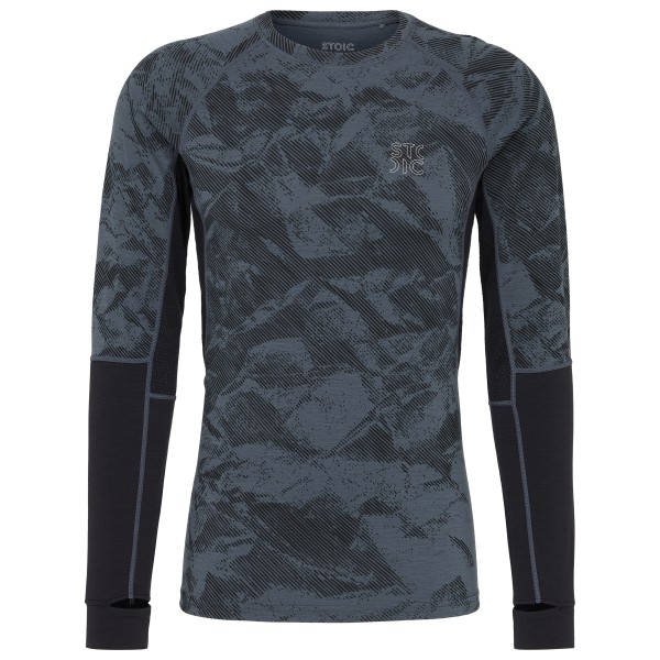 Stoic MerinoMesh150 SadjemSt. L/ Merinoshirt Blauw