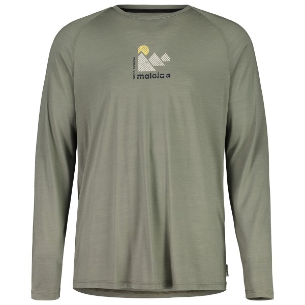 Image of Maloja - TraunsteinM. - Merinoshirt Gr L;M;S;XL oliv;schwarz