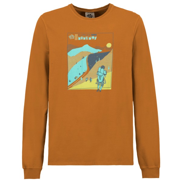 Image of E9 - Moment - Longsleeve Gr L braun/orange