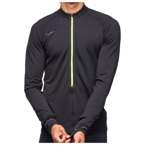 Image of HOKA - BaseZip Long Sleeve - Laufshirt Gr L;M grau