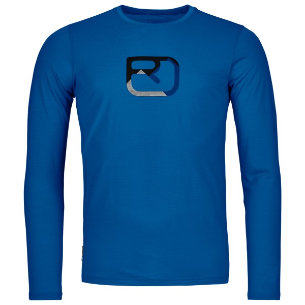 Image of Ortovox - 150 Cool Mountain Silhouette L/S - Merinoshirt Gr M;S;XL;XXL blau;braun/oliv;türkis